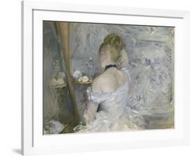 Woman at Her Toilette, 1875-80-Berthe Morisot-Framed Giclee Print