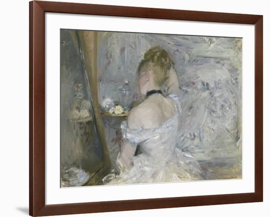 Woman at Her Toilette, 1875-80-Berthe Morisot-Framed Giclee Print