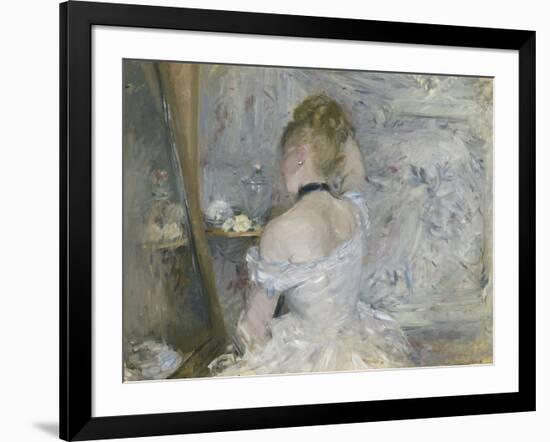 Woman at Her Toilette, 1875-80-Berthe Morisot-Framed Giclee Print