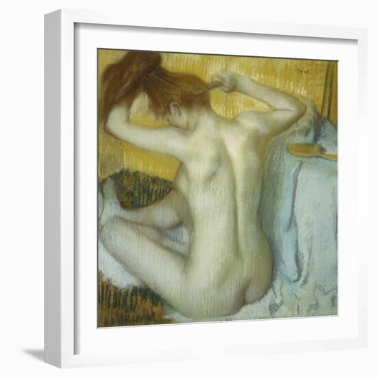 Woman at Her Toilette, 1885-Edgar Degas-Framed Giclee Print