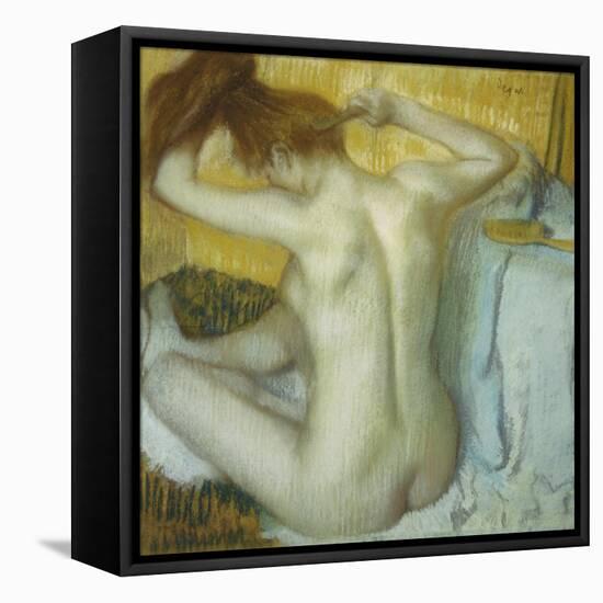 Woman at Her Toilette, 1885-Edgar Degas-Framed Stretched Canvas