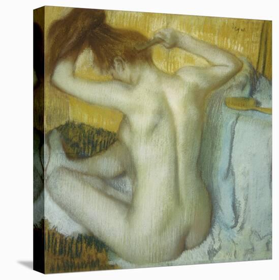 Woman at Her Toilette, 1885-Edgar Degas-Stretched Canvas