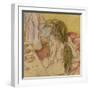 Woman at Her Toilette, C.1885-Edgar Degas-Framed Giclee Print