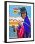 Woman at Indian Market in Silvia, Guambiano Indians, Colombia, South America-Christian Heeb-Framed Photographic Print