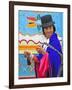 Woman at Indian Market in Silvia, Guambiano Indians, Colombia, South America-Christian Heeb-Framed Photographic Print