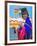 Woman at Indian Market in Silvia, Guambiano Indians, Colombia, South America-Christian Heeb-Framed Photographic Print