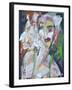 Woman at Jazz Club-Tim Nyberg-Framed Giclee Print