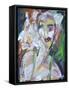 Woman at Jazz Club-Tim Nyberg-Framed Stretched Canvas