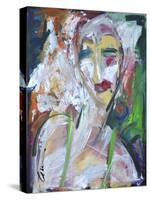 Woman at Jazz Club-Tim Nyberg-Stretched Canvas