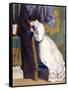 Woman at Prie-Dieu C1850-null-Framed Stretched Canvas