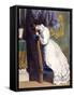 Woman at Prie-Dieu C1850-null-Framed Stretched Canvas