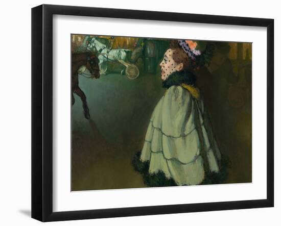 Woman at the Champs-Elysees ( Champs Elysees) by Night Par Anquetin, Louis (1861-1932), 1890-1893 --Louis Anquetin-Framed Giclee Print