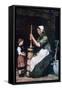 Woman at the Churn, C1864-1900-Mihaly Munkacsy-Framed Stretched Canvas