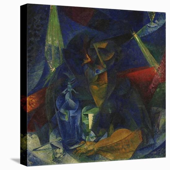 Woman at the Coffee-Umberto Boccioni-Stretched Canvas