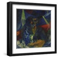 Woman at the Coffee-Umberto Boccioni-Framed Giclee Print