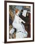 Woman at the Piano, 1875/76-Pierre-Auguste Renoir-Framed Art Print