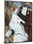 Woman at the Piano, 1875/76-Pierre-Auguste Renoir-Mounted Art Print