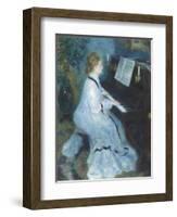 Woman at the Piano, 1875-76-Pierre Auguste Renoir-Framed Giclee Print