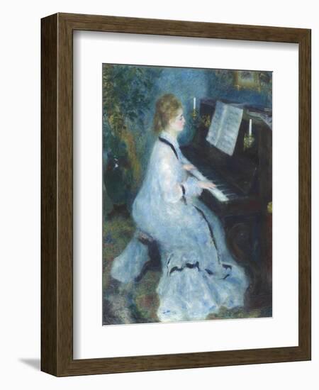 Woman at the Piano, 1875-76-Pierre Auguste Renoir-Framed Giclee Print