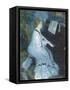 Woman at the Piano, 1875-76-Pierre Auguste Renoir-Framed Stretched Canvas