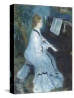 Woman at the Piano, 1875-76-Pierre Auguste Renoir-Stretched Canvas