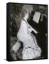 Woman at the Piano, 1875/76-Pierre-Auguste Renoir-Framed Stretched Canvas