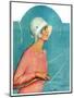 "Woman at the Rudder,"August 17, 1929-Penrhyn Stanlaws-Mounted Premium Giclee Print
