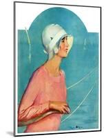 "Woman at the Rudder,"August 17, 1929-Penrhyn Stanlaws-Mounted Giclee Print