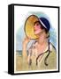 "Woman at the Shore,"August 20, 1927-Bradshaw Crandall-Framed Stretched Canvas