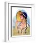 "Woman at the Shore,"August 20, 1927-Bradshaw Crandall-Framed Giclee Print