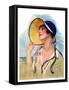 "Woman at the Shore,"August 20, 1927-Bradshaw Crandall-Framed Stretched Canvas