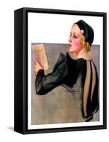 "Woman at the Theater,"April 13, 1935-Bradshaw Crandall-Framed Stretched Canvas