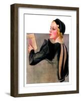 "Woman at the Theater,"April 13, 1935-Bradshaw Crandall-Framed Giclee Print