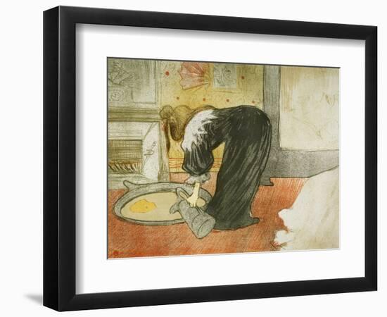 Woman at the Tub, 1896-Henri de Toulouse-Lautrec-Framed Giclee Print