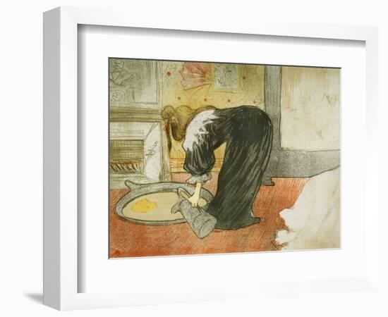 Woman at the Tub, 1896-Henri de Toulouse-Lautrec-Framed Giclee Print