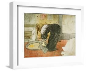 Woman at the Tub, 1896-Henri de Toulouse-Lautrec-Framed Giclee Print