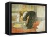 Woman at the Tub, 1896-Henri de Toulouse-Lautrec-Framed Stretched Canvas