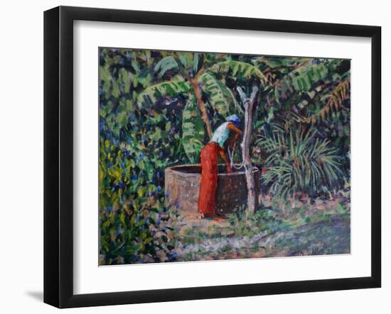 Woman at the Well 2021 (oil)-Tilly Willis-Framed Giclee Print