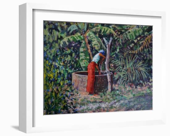Woman at the Well 2021 (oil)-Tilly Willis-Framed Giclee Print