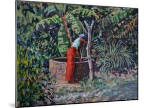 Woman at the Well 2021 (oil)-Tilly Willis-Mounted Giclee Print