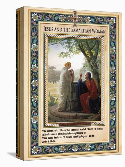 Woman at the Well: Jesus and the Samaritan Woman-Carl Bloch-Stretched Canvas