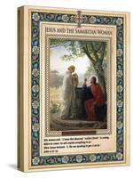 Woman at the Well: Jesus and the Samaritan Woman-Carl Bloch-Stretched Canvas