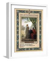Woman at the Well: Jesus and the Samaritan Woman-Carl Bloch-Framed Giclee Print