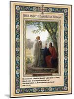 Woman at the Well: Jesus and the Samaritan Woman-Carl Bloch-Mounted Giclee Print