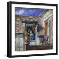 Woman at the Window (Femme a La Fenetre)-Henri Lebasque-Framed Giclee Print