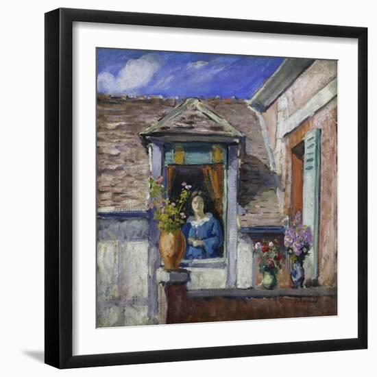 Woman at the Window; Femme a La Fenetre-Henri Lebasque-Framed Giclee Print