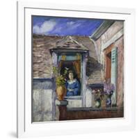 Woman at the Window-Henri Lebasque-Framed Giclee Print