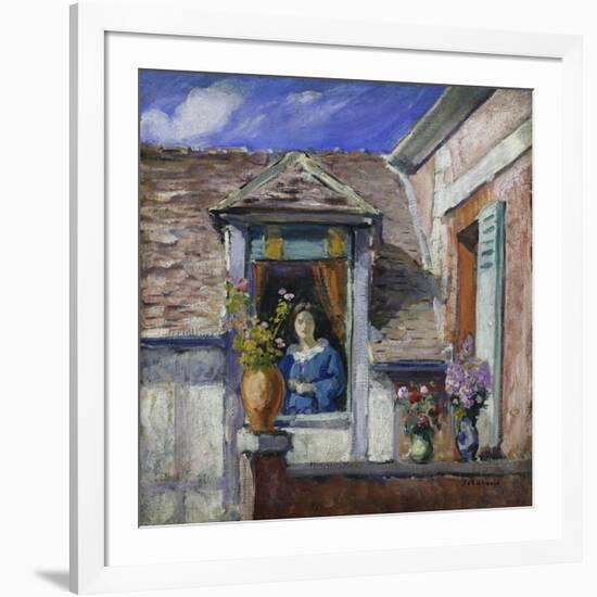 Woman at the Window-Henri Lebasque-Framed Giclee Print