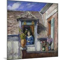 Woman at the Window-Henri Lebasque-Mounted Giclee Print