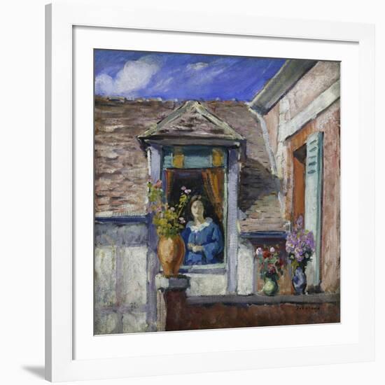 Woman at the Window-Henri Lebasque-Framed Giclee Print